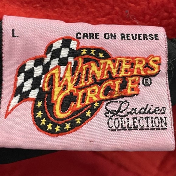 Winners Circle Dale Earnhardt Jr Budweiser Full Zip Jacket Womens Size Large Red - Picture 12 of 15